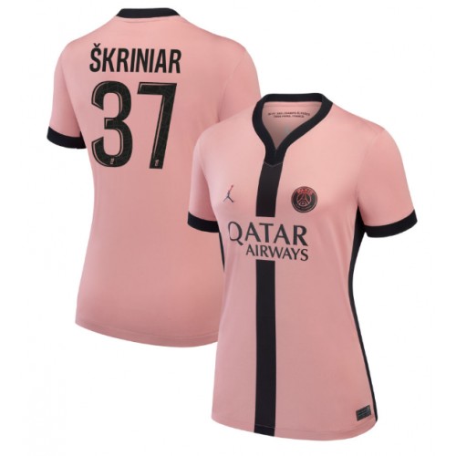 Paris Saint-Germain Milan Skriniar #37 Rezervni Dres za Ženska 2024-25 Kratak Rukav